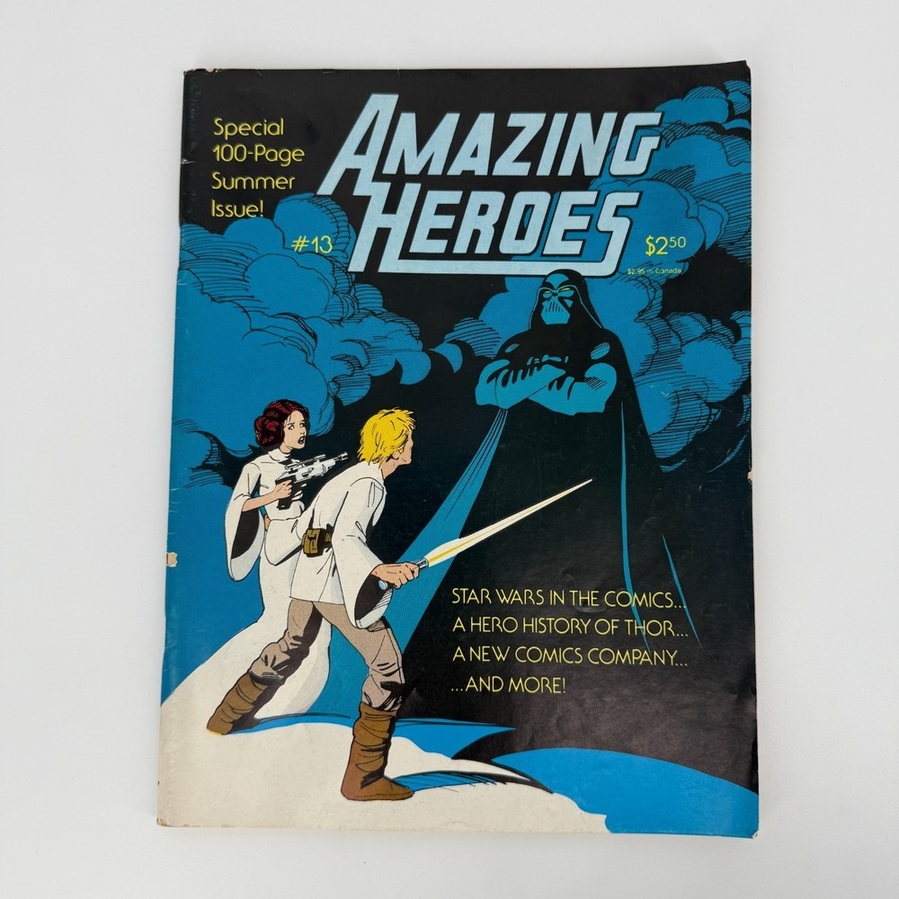 Amazing Heroes #13 100 Page Special 1982 Star Wars Luke Leia Fantagraphics VTG